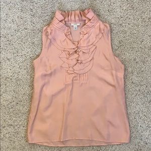 Pink Silk J. Crew Blouse